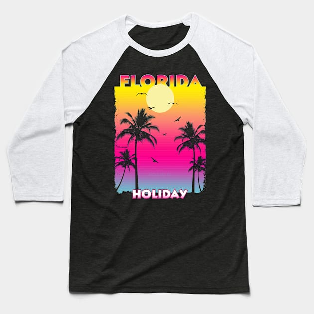 Holiday Florida FL Baseball T-Shirt by SunsetParadise